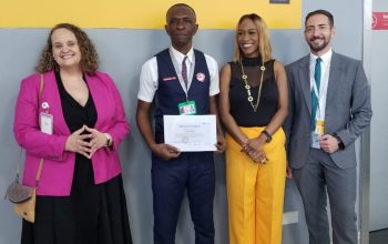 Employee of the month award at Lufthansa Abuja